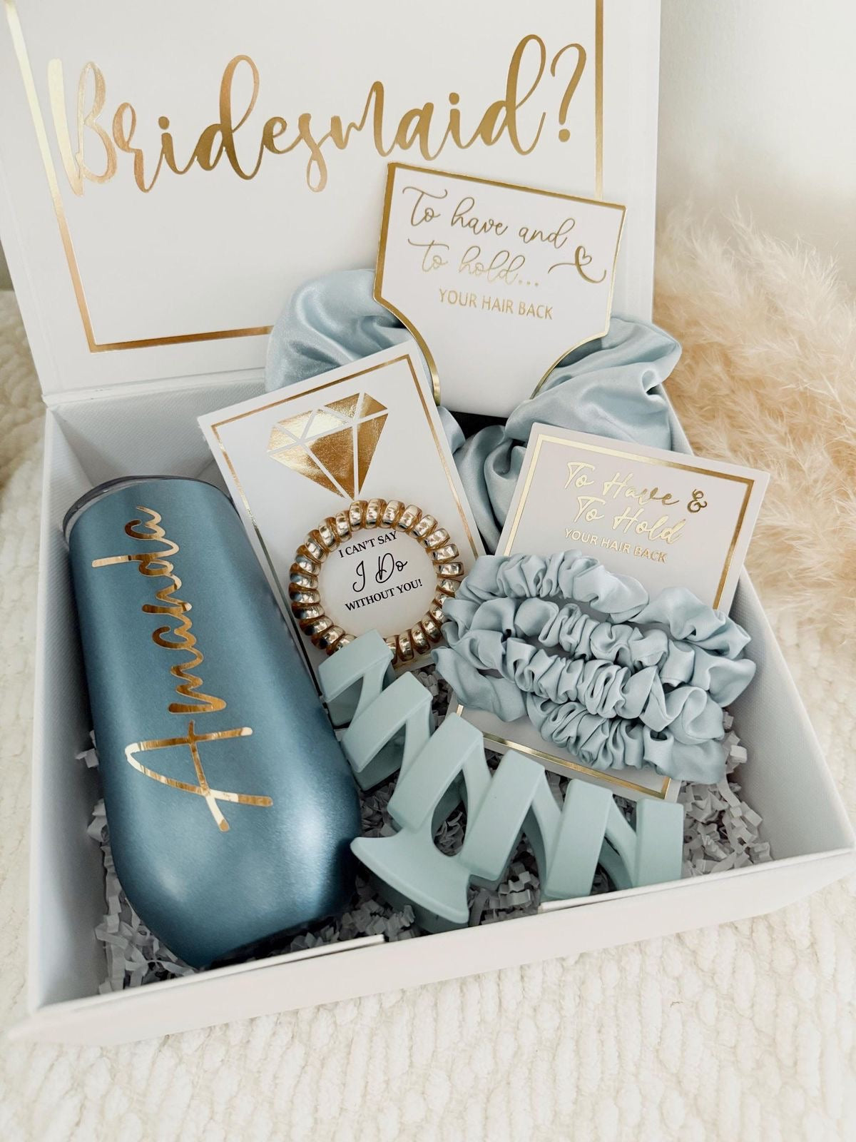 Blue Bliss Bridesmaid Proposal Box