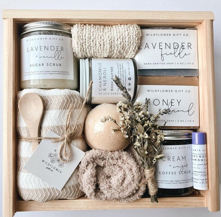 Wildflower Gift Co. Lavender & Honey Spa Set